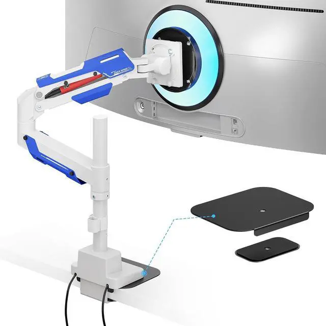 Main image of Vertical Monitor Mount & Steel Monitor Mount Reinforcement Plate for 24-57'' Ultrawide Screen