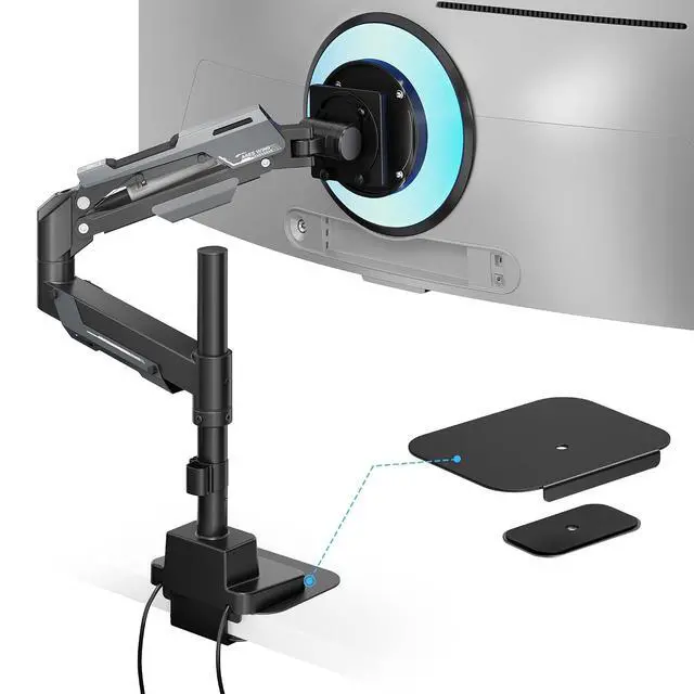 Main image of Vertical Monitor Mount & Steel Monitor Mount Reinforcement Plate for 24-57'' Ultrawide Screen