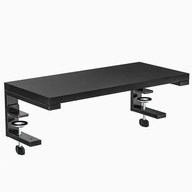Main image of 21.7 inches Desk Extender Shelf, 21.7"x 9.8" Versatile Clamp on Desk Shelf, Heavy Duty Desktop Organizer for Gaming and Office Accessories, Black