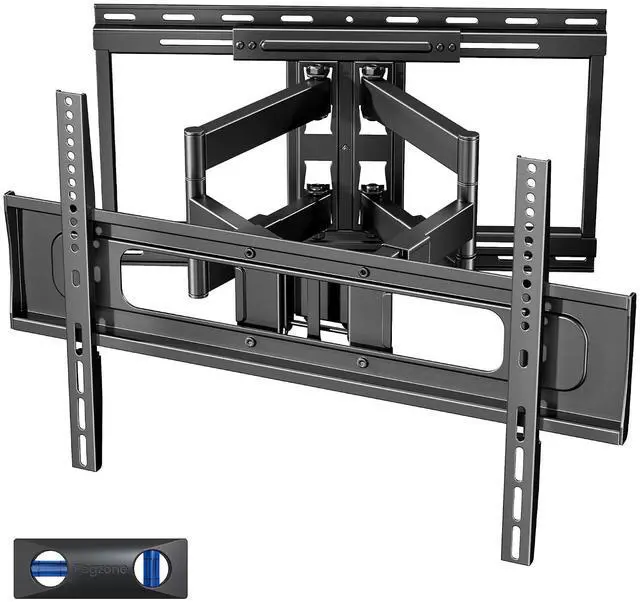 Main image of Full Motion TV Wall Mount for 37-90 Inch TVs up to 176lbs, 25.4" Extension, Swivel Heavy Duty TV Bracket, Sliding Dual Arms for Off-Center Studs, Fits 16"/ 18" /24", VESA 600x400