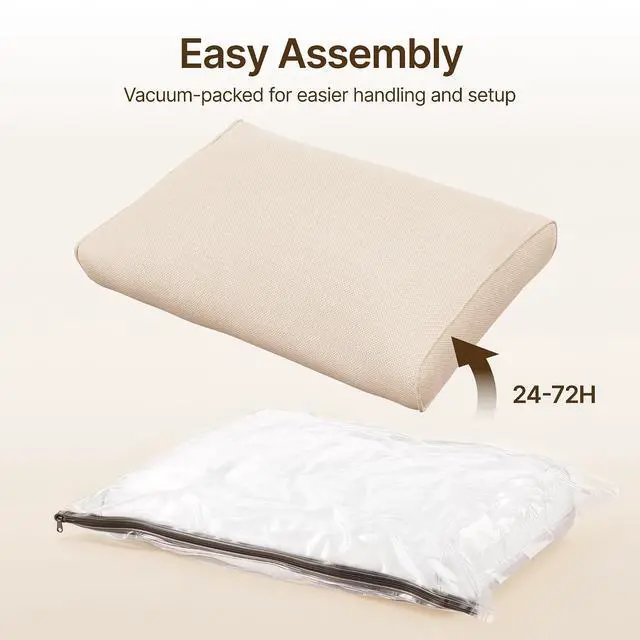 Alt view image 5 of 7 - 14-Piece Outdoor Cushion Set for 6-Seat Sectional Sofa, 25.6"x25.6" Couch Cushion Replacement for Patio Furniture, Splash-Proof & Fade-Resistant Patio Cushions for Backyard/Porch/Deck, Khaki