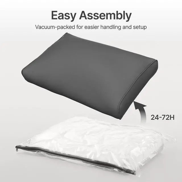 Alt view image 5 of 7 - 14-Piece Outdoor Cushion Set for 6-Seat Sectional Sofa, 25.6"x25.6" Couch Cushion Replacement for Patio Furniture, Splash-Proof & Fade-Resistant Patio Cushions for Backyard/Porch/Deck, Grey