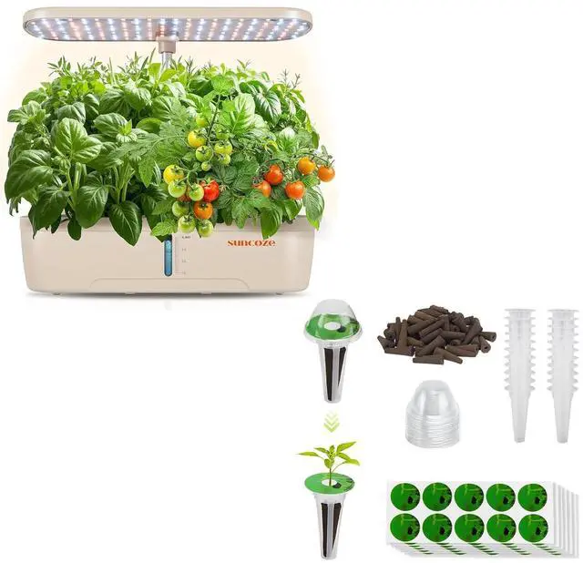 Main image of Hydroponics Growing System Kit 12 Pods & 160pcs Hydroponic Pods Supplies