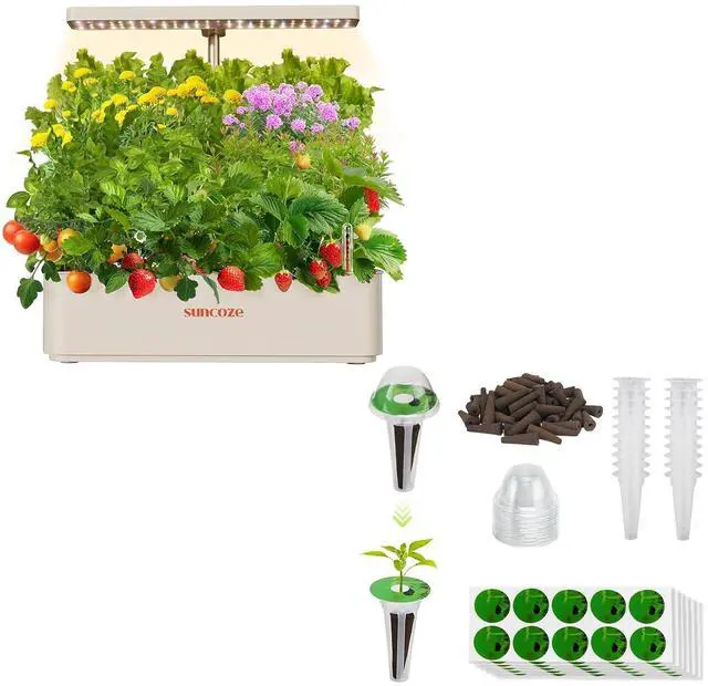 Main image of Hydroponics Growing System Kit 12 Pods & 160pcs Hydroponic Pods Supplies