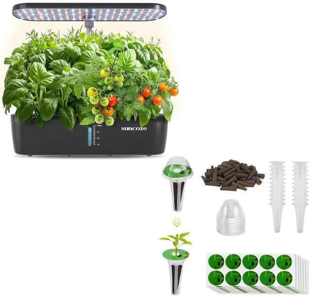 Main image of Hydroponics Growing System Kit 12 Pods & 160pcs Hydroponic Pods Supplies