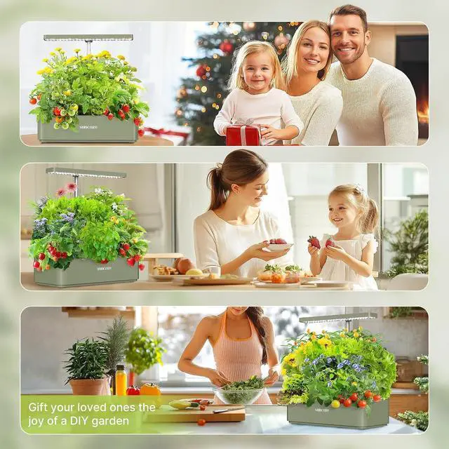 Alt view image 7 of 7 - Hydroponics Growing System Kit 12 Pods & 160pcs Hydroponic Pods Supplies