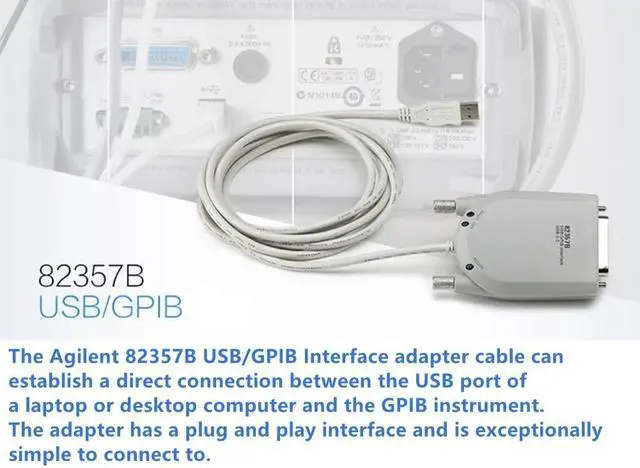 Alt view image 2 of 4 - Agilent Technologies 82357B HIGH-Speed USB2.0/GPIB Interface High-Speed USB 2.0 to GPIB Interface