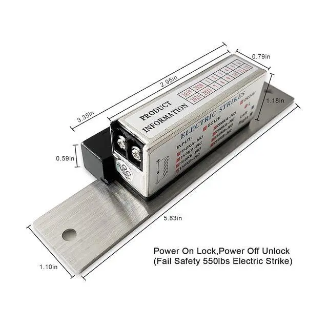 Alt view image 5 of 7 - Automatic Door Operator Residential Swing Door Wireless+1PCS Wireless Touchless Hand Wave Sensor+1PCS 2.4G Receiver+1PCS Stainless Steel 550lbs Fail Safety Electric Strike