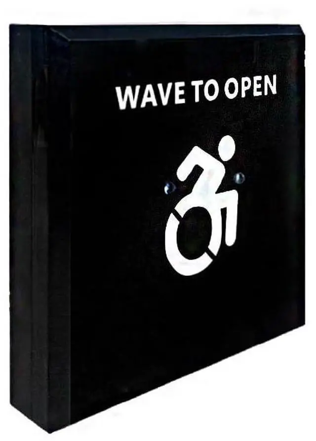 Main image of Wired Infrared Touch Free Switch M-505B for Automatic Handicap Door Opener,Hand Wave Infrared Sensor to Open Door,Sensoring Distance Adjustable,1PCS Square 4.53inch Single Switch