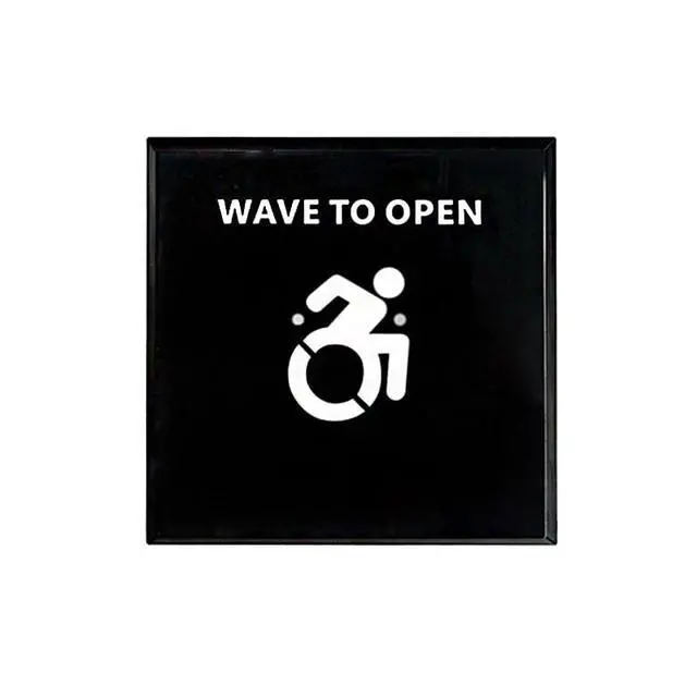 Alt view image 6 of 6 - Wired Infrared Touch Free Switch M-505B for Automatic Handicap Door Opener,Hand Wave Infrared Sensor to Open Door,Sensoring Distance Adjustable,1PCS Square 4.53inch Single Switch
