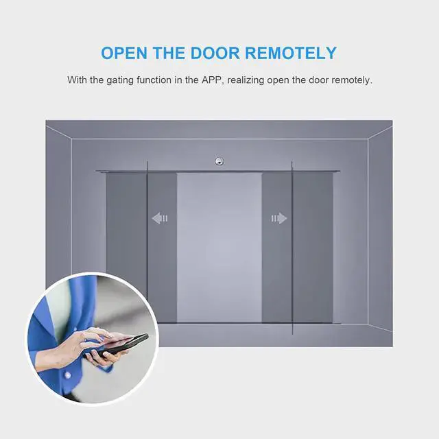 Alt view image 7 of 7 - Automatic Smart Door Opener,Touchless AI Motion Sensor Open Door Opener with NO NC Adjustable 600lbs Electric Strike,Suitable for Alexa