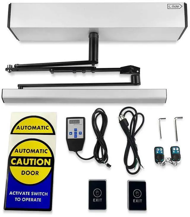 Main image of DSW120 Auto Swing Door for Handicapped with 2-3/4'' Extend Spacer+2pcs Bicolourable LED Waterproof Push Switches