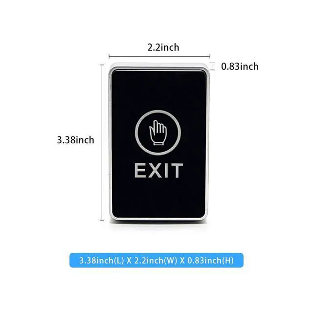 Alt view image 5 of 5 - DSW120 Auto Swing Door for Handicapped with 2-3/4'' Extend Spacer+2pcs Bicolourable LED Waterproof Push Switches