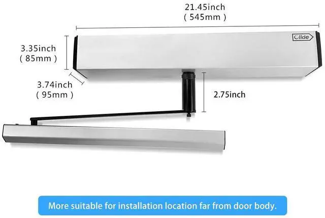 Alt view image 5 of 7 - Auto Door Opener Olide-120B with 2-3/4'' Extend Spacer+2pcs Fire-Proof PIR Body Sensors