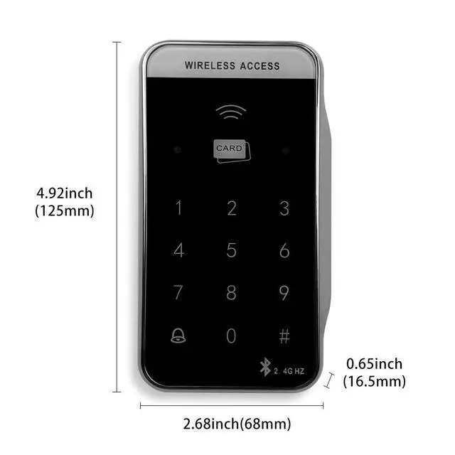 Alt view image 7 of 7 - Automatic Door Opener Wireless Office Door Opener+Wireless Access Keypad+Wireless Touchless Wave Hand Sensor+550lbs Fail Safety Electric Strike