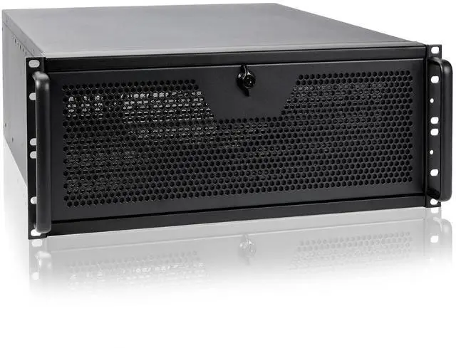 Main image of 4U rackmount Server Chassis Support Liquid Cooling AIO Cooler Compatibility up to Elevated 360mm Radiator
