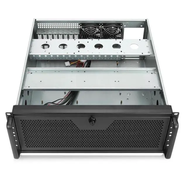 Alt view image 3 of 6 - 4U rackmount Server Chassis Support Liquid Cooling AIO Cooler Compatibility up to Elevated 360mm Radiator