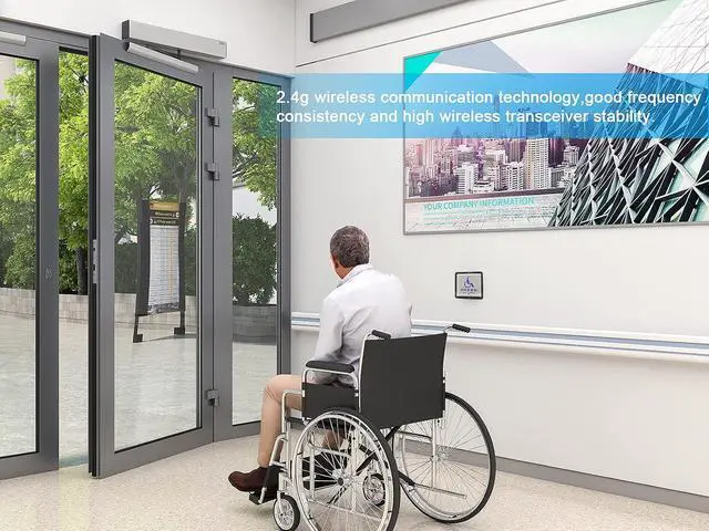 Alt view image 2 of 7 - DSW120 Swing Door Opener/Closer Residential/Commercial,Automatic Residential/Commercial Door Opener/Operator+2PCS Wireless Handicap Push Buttons