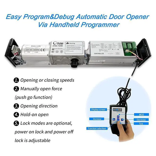 Alt view image 6 of 7 - Automatic Door Opener Wireless Open,Handicapped Electric Door Opener Open by Wireless Push Button