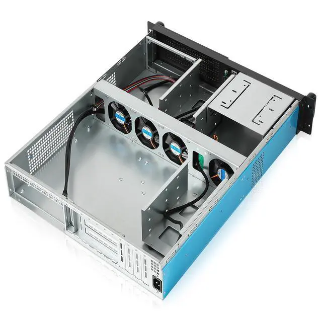 Alt view image 5 of 7 - 2U Rackmount Server Chassis 2x5.25 + 6x3.5 ATX/MATX Support ATX PSU with Either top or Side Cooling