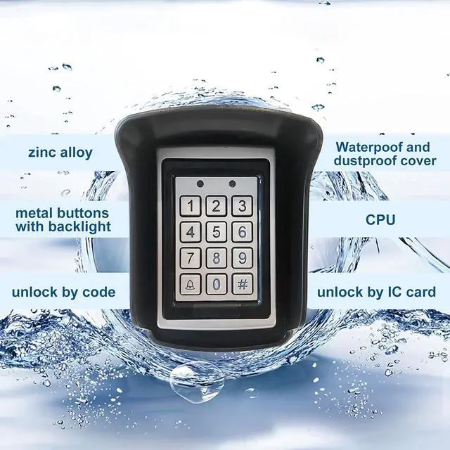 Alt view image 5 of 7 - Automatic Electric Door Opener,Handicap Door Opener for Outdoors with Wireless Handicap Push Buttons,Access Keypad,Power on Lock Fail Safe 550lbs Electric Strike