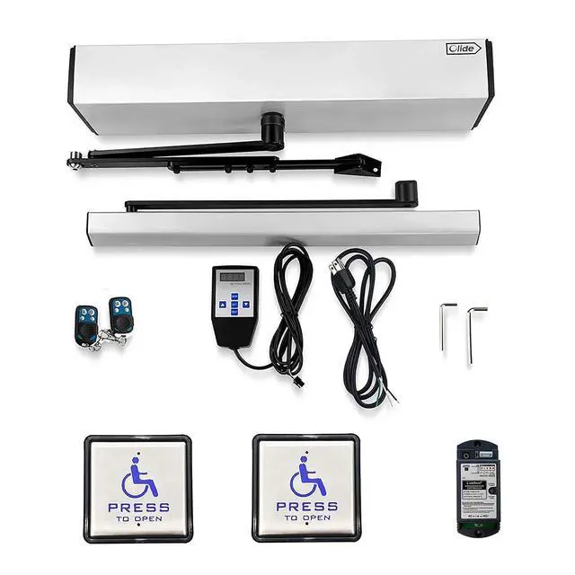 Alt view image 5 of 7 - Handicap Door Opener for Handicapped,Automatically Open Door Opener by 4.5'' Square Wireless Handicap Push Button