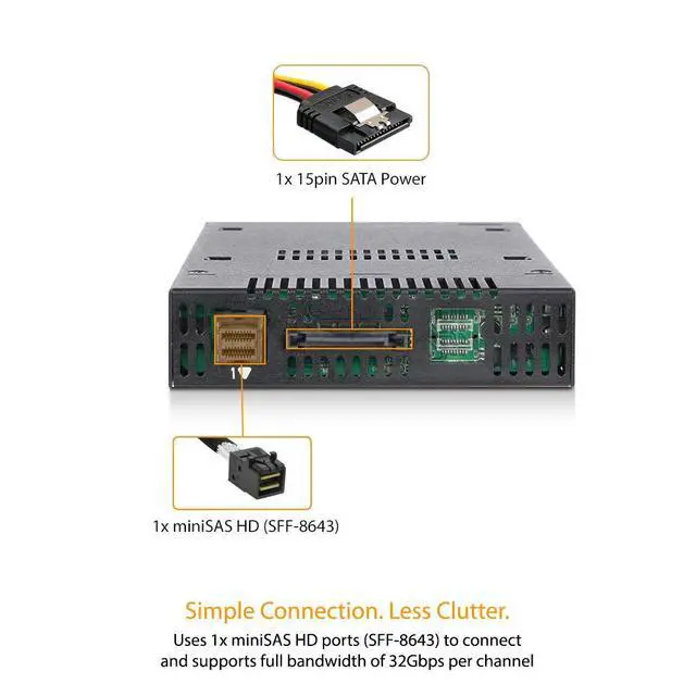 Alt view image 7 of 7 - M.2 PCIe 3.0/4.0 NVMe SSD Removable Mobile Rack Enclosure for External 3.5 Drive Bay | ToughArmor MB833M2K-B
