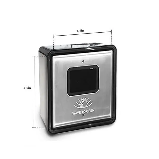 Alt view image 3 of 6 - Smart WiFi Hand Free Wave Sensor,Wireless Touchless Wave 5.12'' Square Single Panel Olide-512 with Smart WiFi Built-in Receiver Olide-510FW