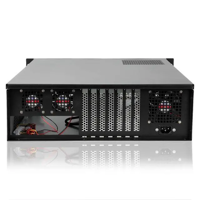 Alt view image 3 of 6 - 3u Rackmount Server Chassis EATX/ATX/MATX with 4x5.25 + 6x3.5 Support ATX PSU with Either top or Side Cooling / 21.65 deptth