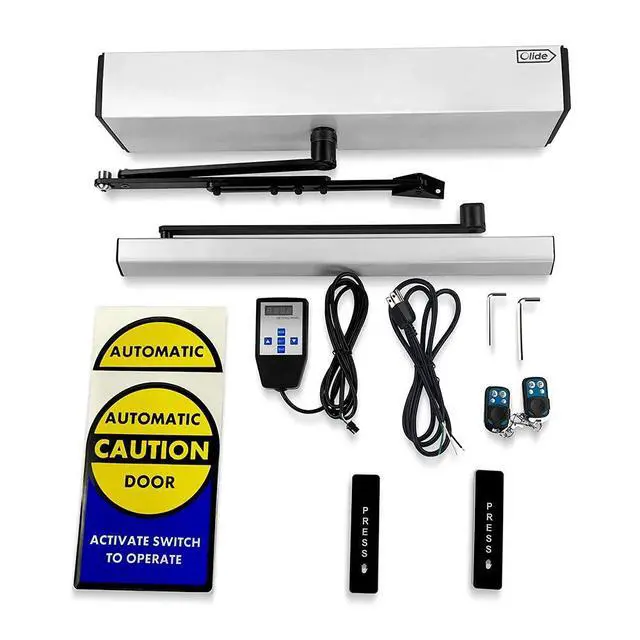 Alt view image 2 of 7 - Automatic Swing Door Opener with Wireless Push Button and NC Fail Secure Electric Strike