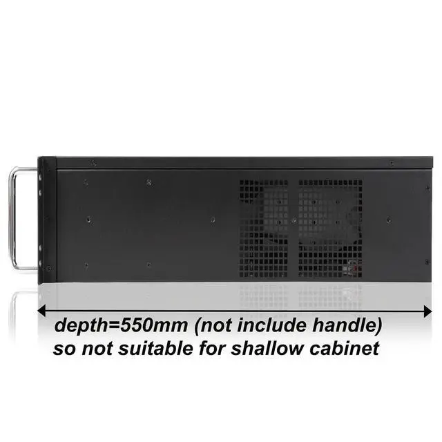 Alt view image 4 of 7 - 3U EATX/ATX Chassis with 5-Bay Hotswap HDD cage