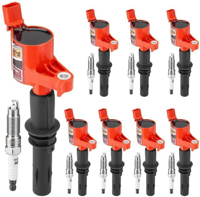 Main image of DG521 Ignition Coil Pack & SP509 Spark Plug SetFitment for 20082014 Ford F-150, Expedition, Explorer; 20082010 F-250/F-350 Super Duty; Mustang, Navigator, Mountaineer (4.6L/5.4L V8)
