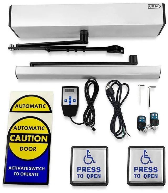 Main image of DSW120 Automatic Door Opener for Handicapped with Wired Stainless Steel Handicap Push Buttons