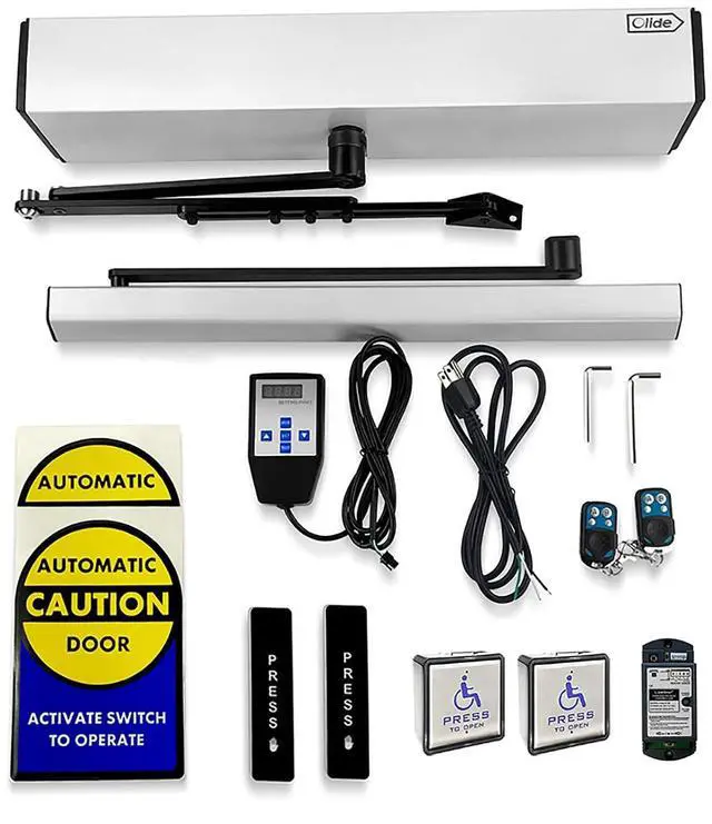 Main image of Automatic Swing Door Opener,Commerical Wireless Door Operator with Wireless Handicap Push Buttons and Slimline Wireless Push Panels