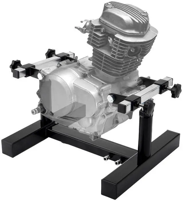 Main image of Heavy Duty Motorcycle Engine Stand, Adjustable Motorcycle Motor Stand for Car/Engine Repair, 1000 lb Capacity, Durable Steel Construction, Easy Assembly & 360° Rotation