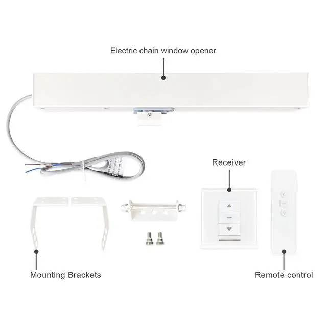 Alt view image 2 of 7 - Model SD300 Input Voltage AC110V Workable Electric Skylight Window Operator White Color with 11-4/5'' Travelling Distance