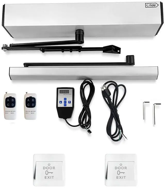 Main image of Automatic Elevator Swing Door Opener DC24V Motor+2PCS Plastic Exit Buttons