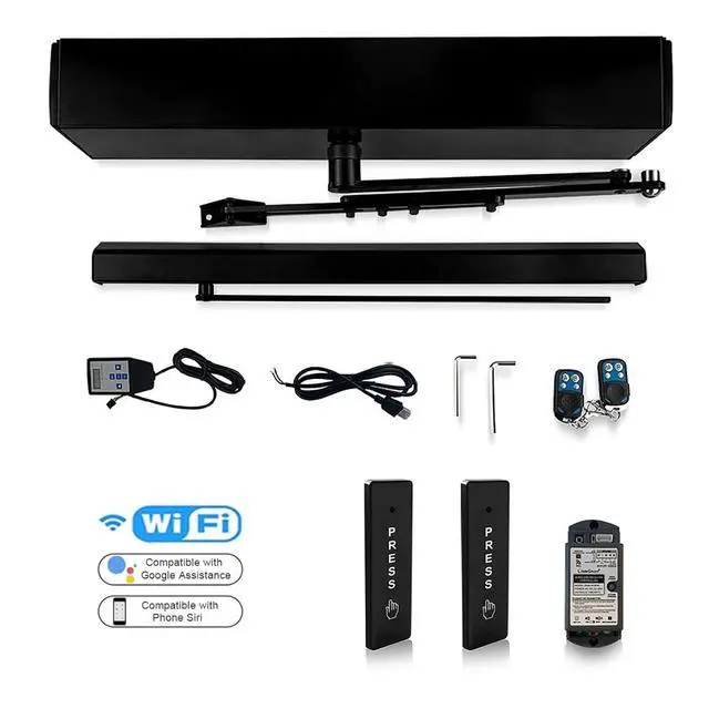 Alt view image 2 of 7 - Door Opener WiFi Electric Swing Door,Residential Door Opener WiFi Device with WiFi Smart Home Device Compatible for Alexa and Google Assistant