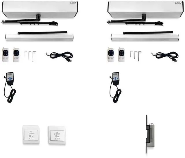 Main image of Double Swing Door Opener Operator Automatic with Electric Strike and Exit Buttons