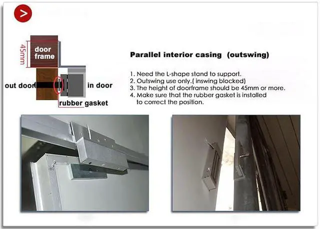 Alt view image 3 of 7 - Magnetic Lock Electromagnetic for Handicap Door Door,DC12V Aluminum Alloy 620lbs Max Holding Force,Fail Safe NC Magnetic Lockset