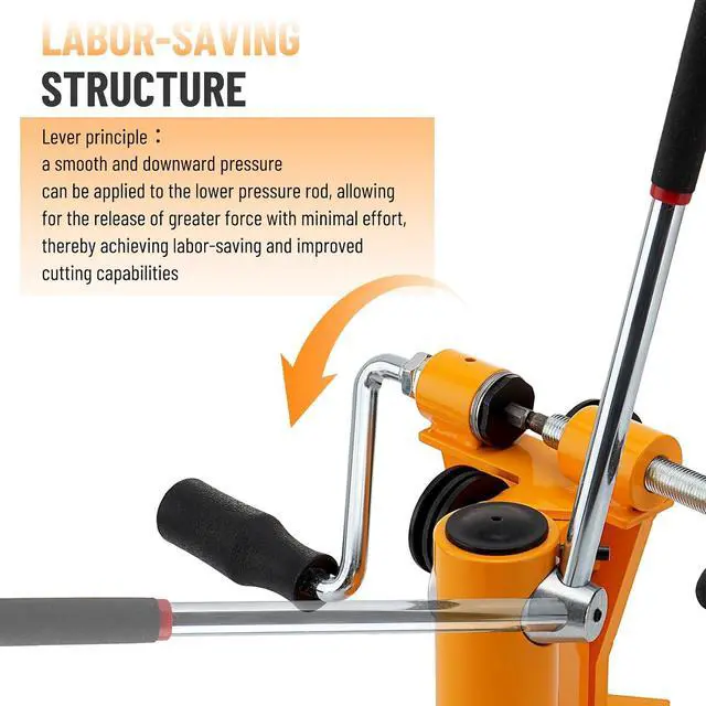 Alt view image 3 of 7 - 2-in-1 Chainsaw Chain Breaker and Spinner, Manual Chain Breaker and Rivet Spinner, Benchtop Chainsaw Chain Repair Tool with 3 Quenching Drill Bits, 3 Anvils, and 2 Hex Wrenches