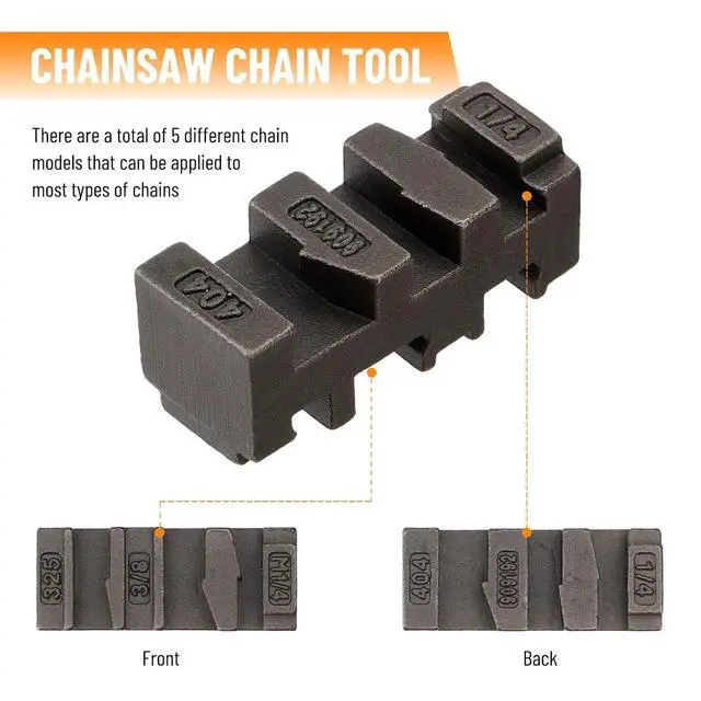 Alt view image 6 of 7 - 2-in-1 Chainsaw Chain Breaker and Spinner, Manual Chain Breaker and Rivet Spinner, Benchtop Chainsaw Chain Repair Tool with 3 Quenching Drill Bits, 3 Anvils, and 2 Hex Wrenches
