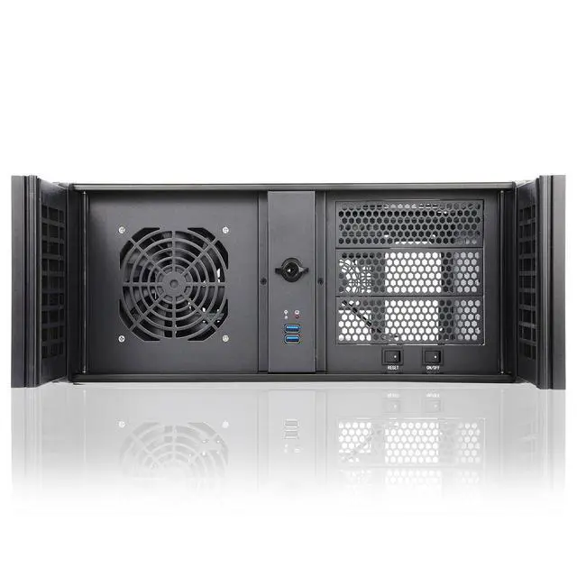Alt view image 3 of 7 - 4U Rackmount Server Chassis with 3x5.25 Front Bays+7x3.5 +3x2.5 Drive Bays