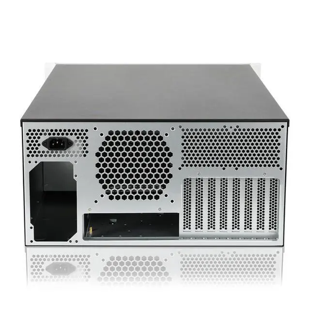 Alt view image 6 of 7 - 5U Liquid Cooling Chassis Black with 20" Sliding Rail