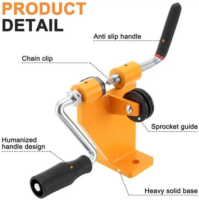 Alt view image 2 of 7 - Bench Rivet Spinner,Chainsaw Saw Chain Spinner,Chainsaw Chain Spinner Tool,Combination Saw Link Riveting Rivet Splitter Break