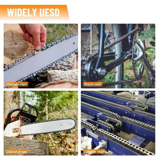 Alt view image 7 of 7 - 2-in-1 Chainsaw Chain Breaker and Spinner, Manual Chain Breaker and Rivet Spinner, Benchtop Chainsaw Chain Repair Tool with 3 Quenching Drill Bits, 3 Anvils, and 2 Hex Wrenches