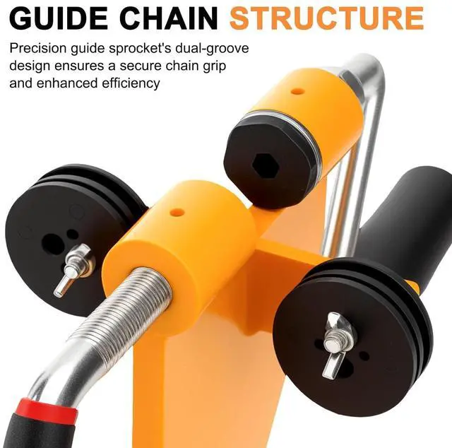 Alt view image 4 of 7 - Bench Rivet Spinner,Chainsaw Saw Chain Spinner,Chainsaw Chain Spinner Tool,Combination Saw Link Riveting Rivet Splitter Break