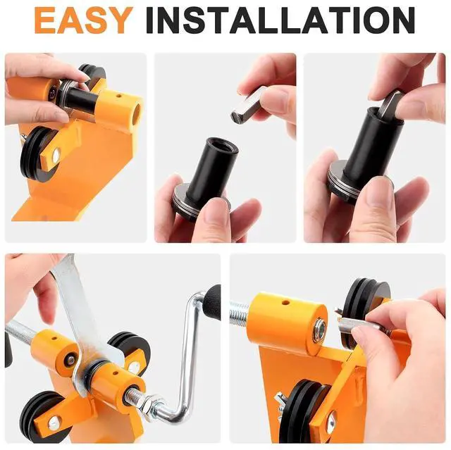Alt view image 6 of 7 - Bench Rivet Spinner,Chainsaw Saw Chain Spinner,Chainsaw Chain Spinner Tool,Combination Saw Link Riveting Rivet Splitter Break