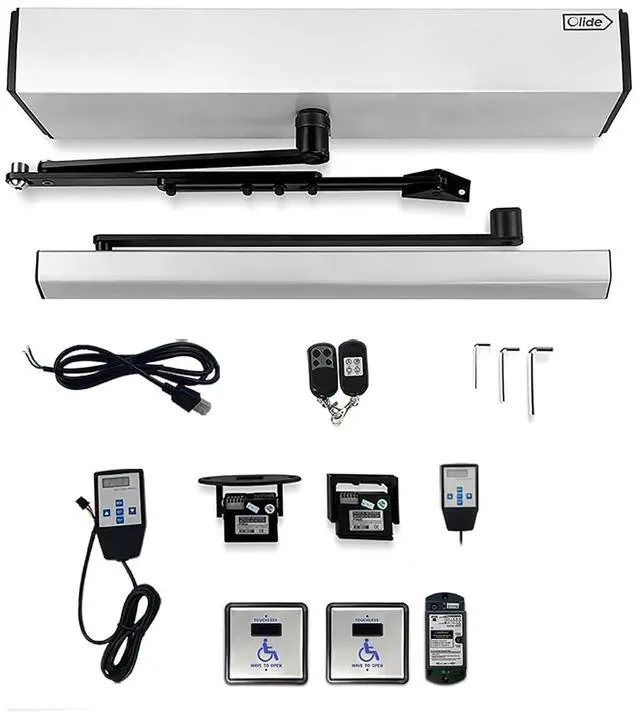 Main image of Automatic Door Opener Touch Free Open Indoor and Outdoor Swinging Open with Wireless Touchless Wave Sensor Olide-512N