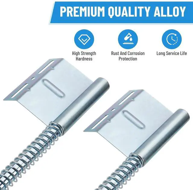 Alt view image 4 of 5 - Garage Door Plunger Bumper Pusher Spring, 27 Inch Heavy Duty Stopper Spring for Overhead Garage Doors, Zinc Plated Steel Replacement Hardware for Garage Door Closing System